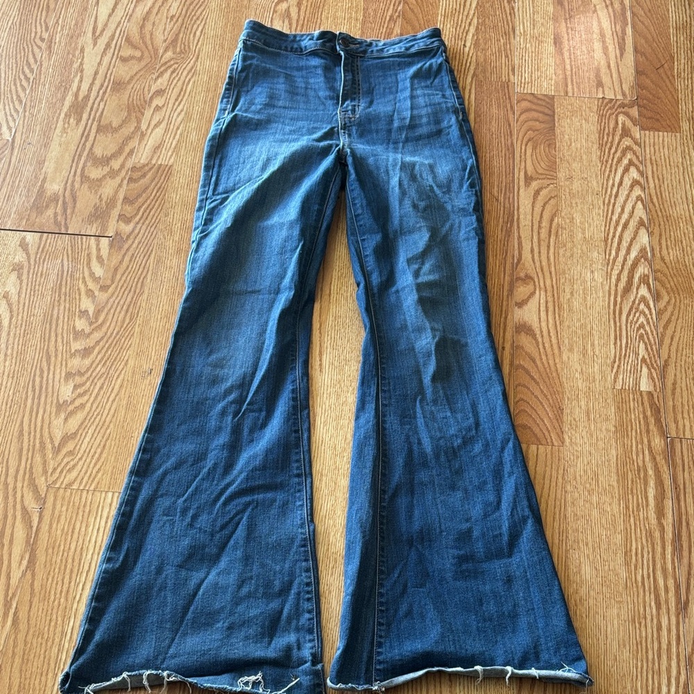 Cello Dark Blue Flare Jeans